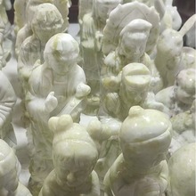 天然蓝田玉福字摆件镂空平安扣玉石玉璧五福临门家居乔迁摆件礼品
