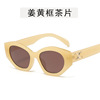 Sunglasses, brand advanced glasses solar-powered, cat's eye, 2023 collection, high-quality style