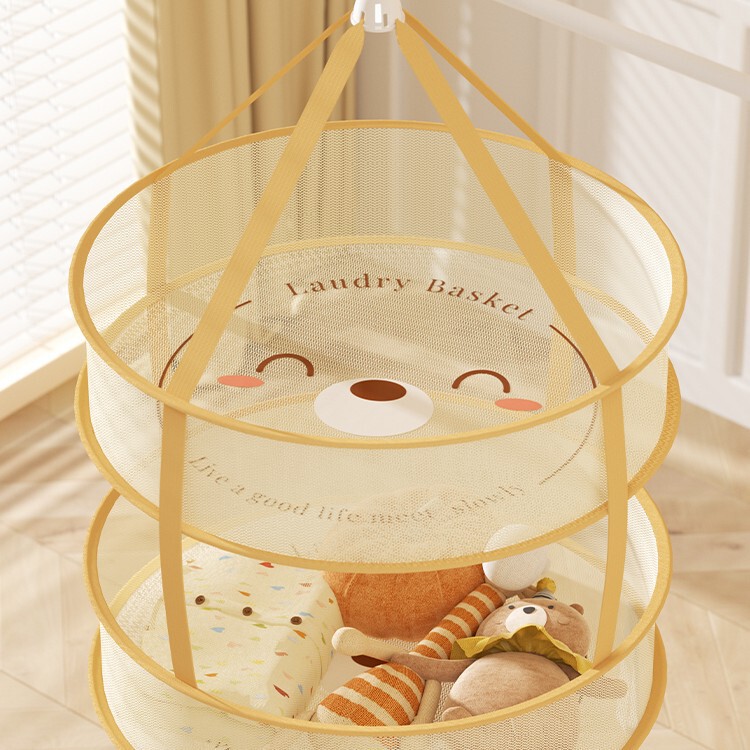 ✅ Clothes Drying Net Bag, Household Balcony Clothes Basket, Socks and Intimates Drying, Woolen Sweater Drying