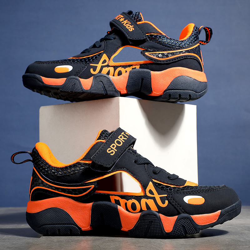 Zapatos de marco para niños verano 2024 transfronterizos zapatos de deporte transpirables para niños sandalias de cabeza para niños grandes tendencia de zapatos para niños