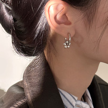 925银针星星耳环精致小众花朵耳骨钉清冷感小众高级感秋冬耳饰