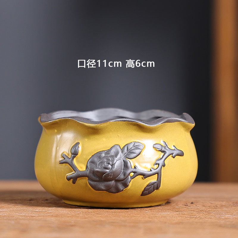 02 burbuja esmalte maceta de cerámica multiculosa balcón doméstico cerámica negra cerámica gruesa pequeña maceta especial al por mayor