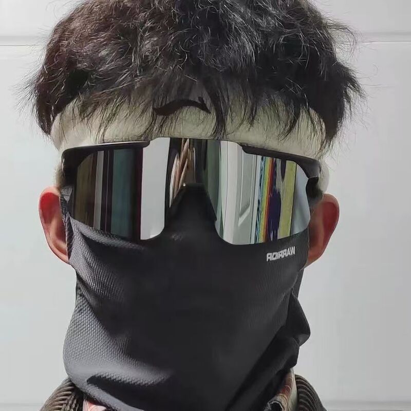 サイバーパンクラージフレームアウトドアスポーツサングラス男性と女性のためのスキー登山防風サンシェードサイクリングゴーグル|undefined