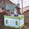 Big universal storage box for camping for auto, increased thickness