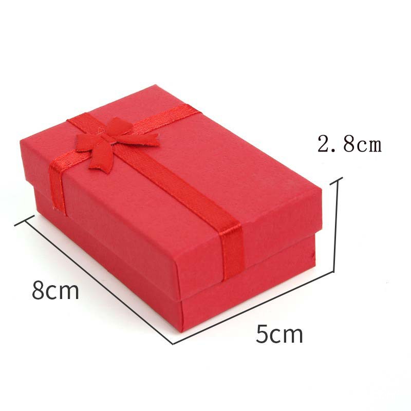 Caja de joyas de la cubierta del cielo y la tierra, serie de papeles de nube, pernos de orejas, taladro de regalo al por mayor, caja de embalaje de joyas de arco de fábrica