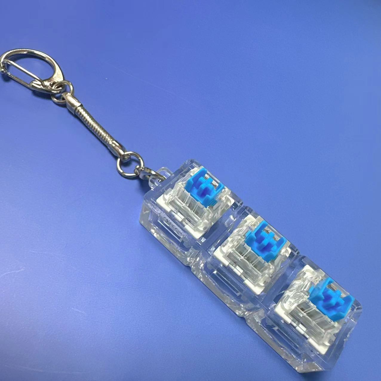 Pc three-button transparent base + snake bone
