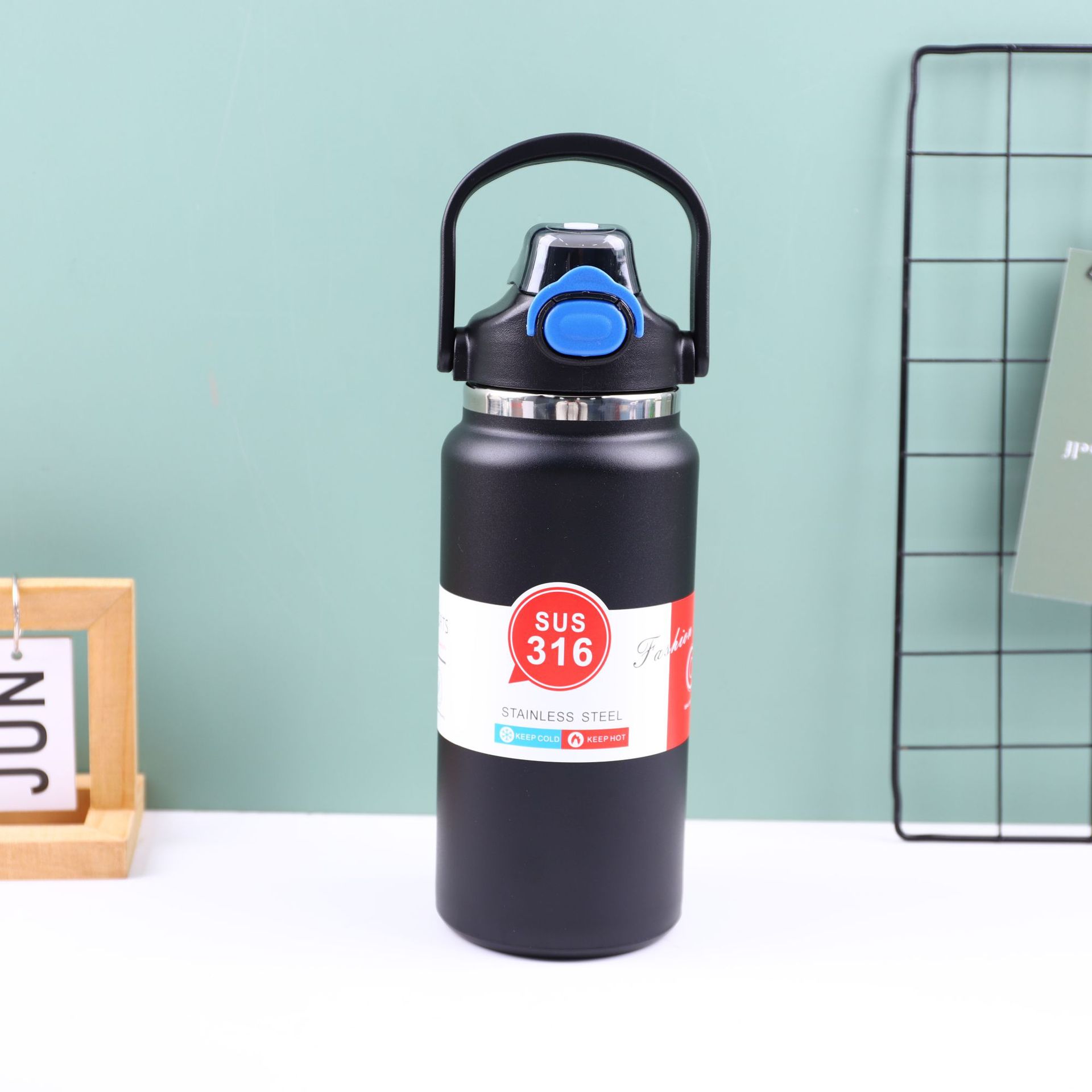 Taza de aislamiento para bebidas de doble mano de alta capacidad al aire libre viaje de montaña 316 soporte personalizado impresión de patrón LOGO