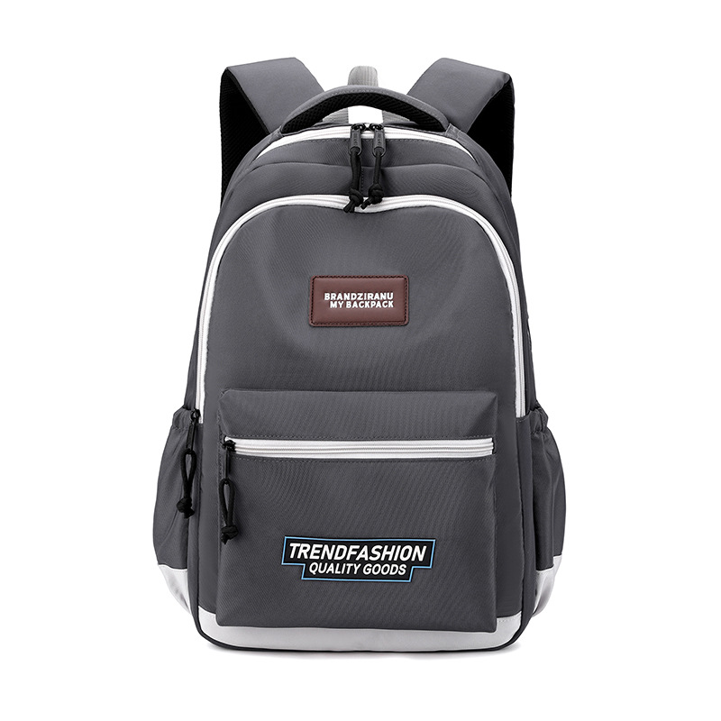 Mochila de pescado natural universitaria de alta capacidad para estudiantes de secundaria primaria simple y de alto valor facial para estudiantes de primaria de grado 3 - 6