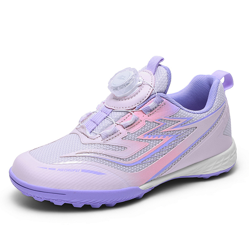 Zapatos de fútbol infantiles transfronterizos estudiantes niños mayores zapatos deportivos ligeros transpirables niñas zapatos de entrenamiento de hierba al aire libre clavos rotos