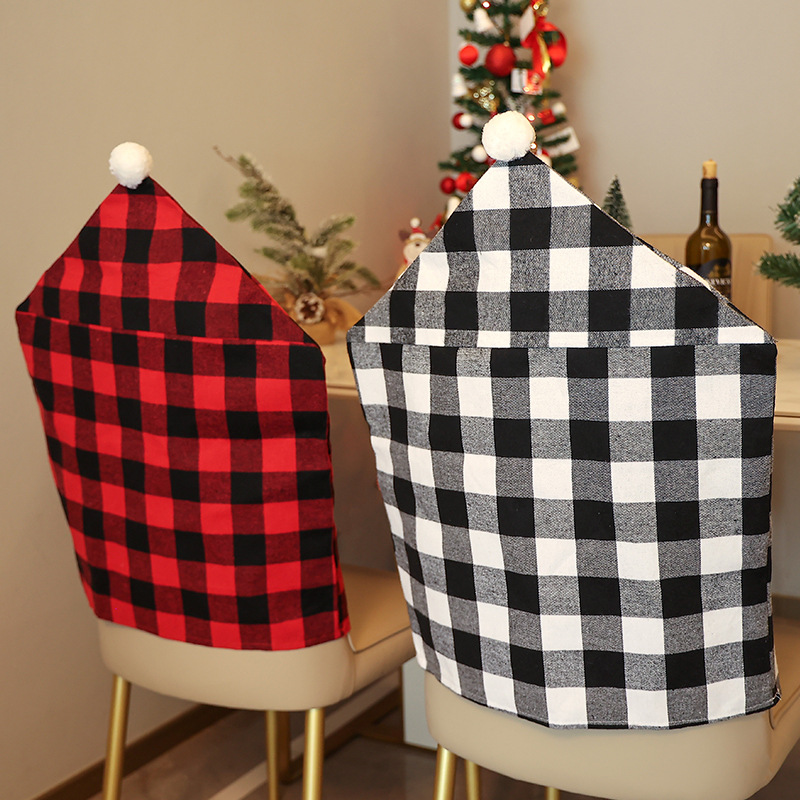 Cross -border new Christmas decorative supplies black and white…