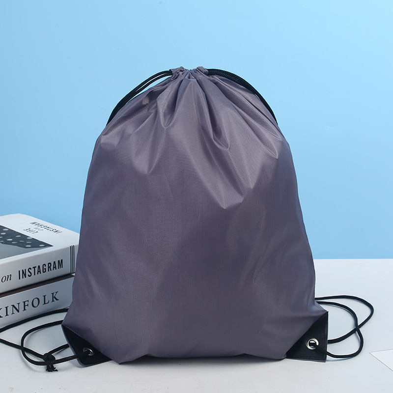 Bolsos de poliéster, mochila de Maratón de baloncesto al aire libre, bolsa de recogida de cuerda de tela de Oxford personalizada
