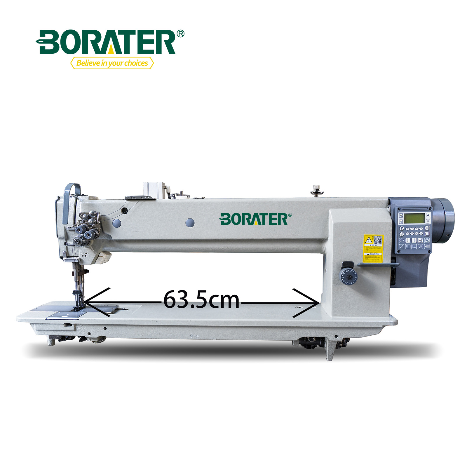 宝力莱双针平缝机长臂双针综合送料平车  4420L-25长臂双针平缝机