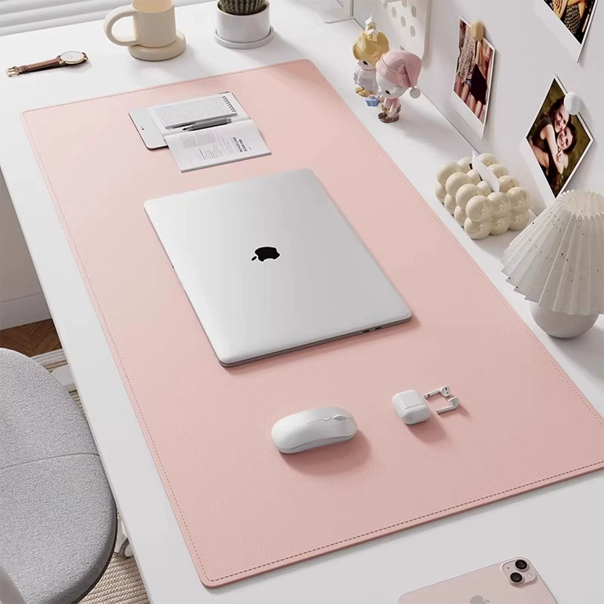 Mouse Pad Oversized Desk Mat Leather Desktop from Yomiego