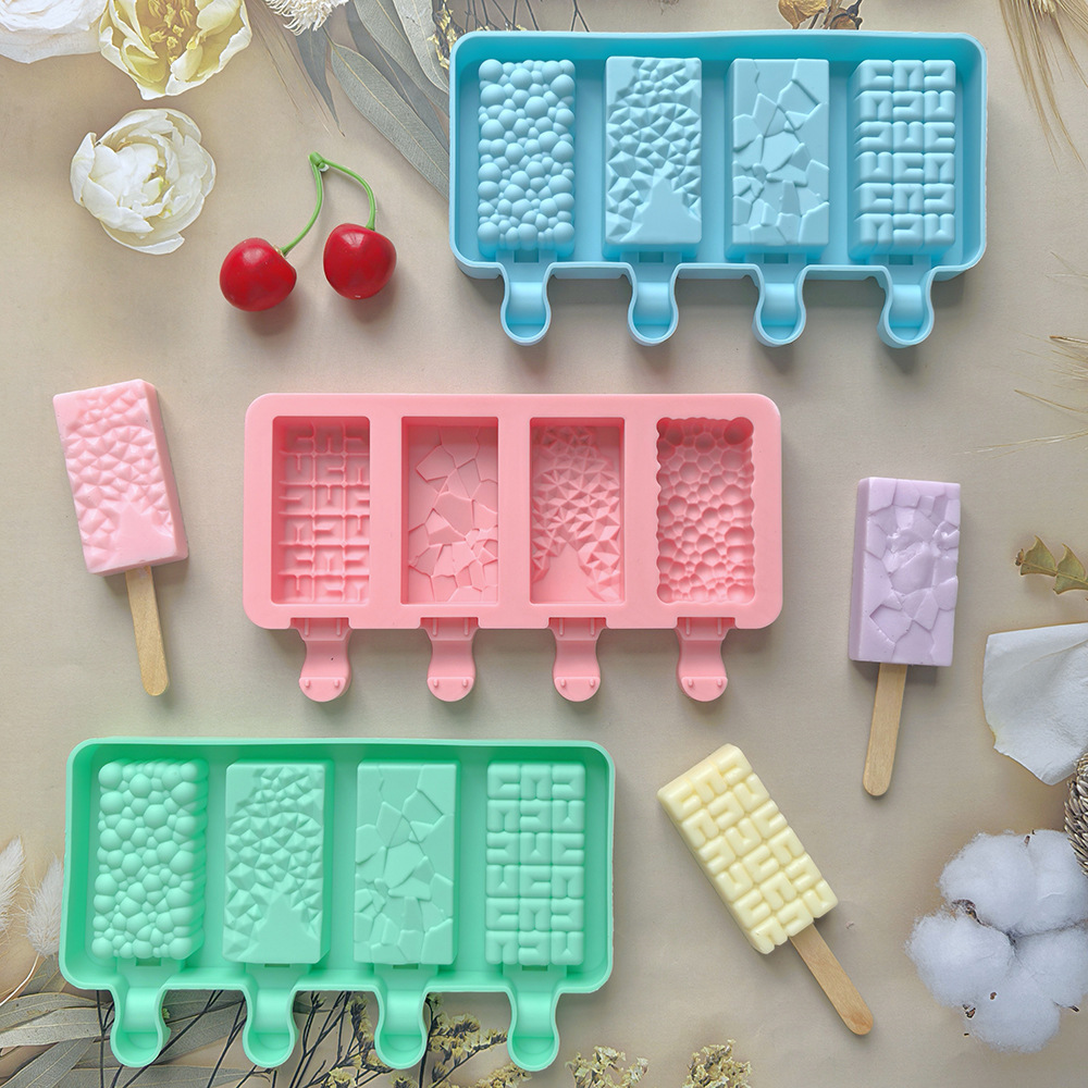 4 forma de burbuja helado 227 molde de silicona pastel helado pudín molde de postre jabón utensilios
