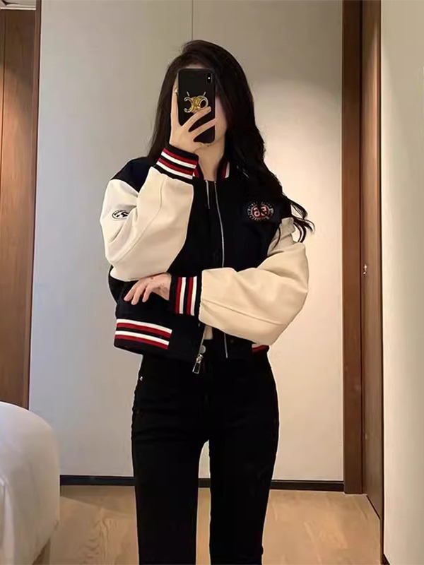 炸街减龄棒球服女2025年秋季新款小香风短款外套百搭小个子上衣潮|undefined
