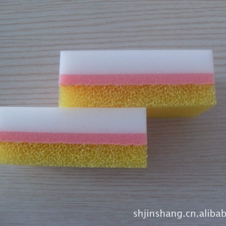 厨房用清洁海绵 蜂窝绵复合清洁泡沫绵多功能用海绵家用清洁