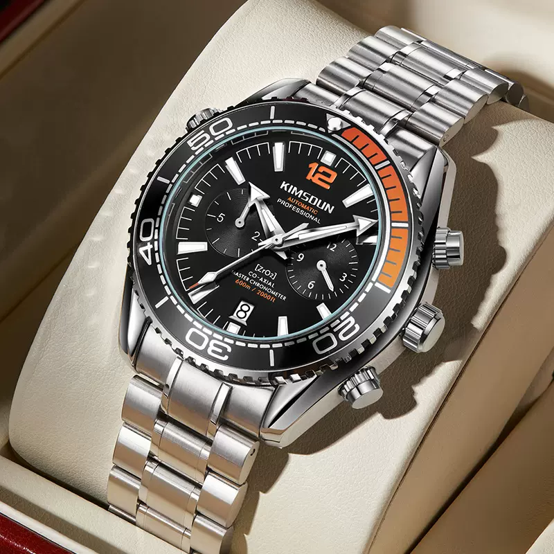 新款跨境金诗顿名表多功能全自动机械表高档腕表防水手表男士批发