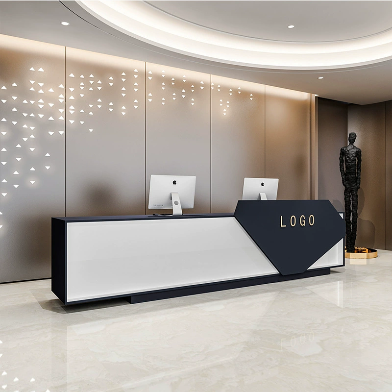 Простой современный недвижимости компания стойка регистрации салон красоты кассовый аппарат небольшой магазин Бар Отель Коммерческая стойка регистрации