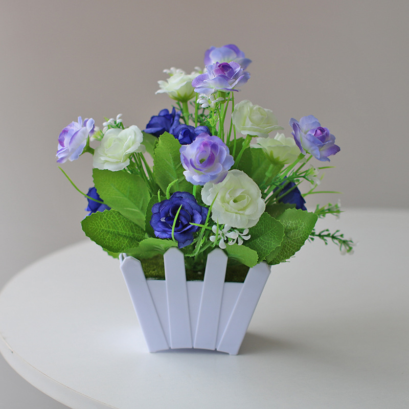 Planta artificial bonsai eucalipto Lysiana flor artificial planta verde Planta artificial decoración del hogar Fuente de la fábrica