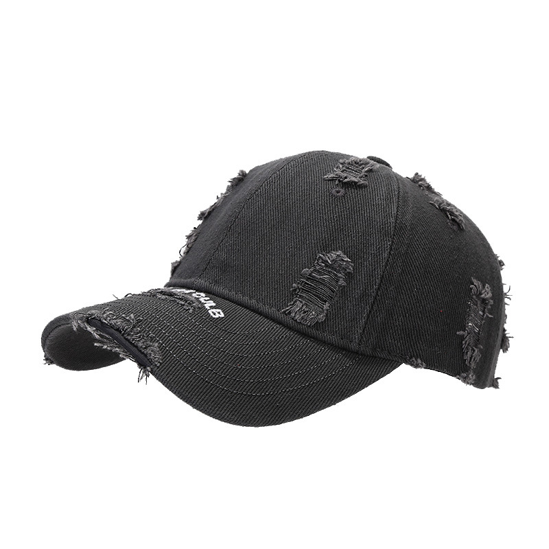 Sombrero de marca de moda coreana, sombrero de béisbol de letras, agujero de moda, sombrero de boca de pato transpirable, sombrero pequeño para hombre