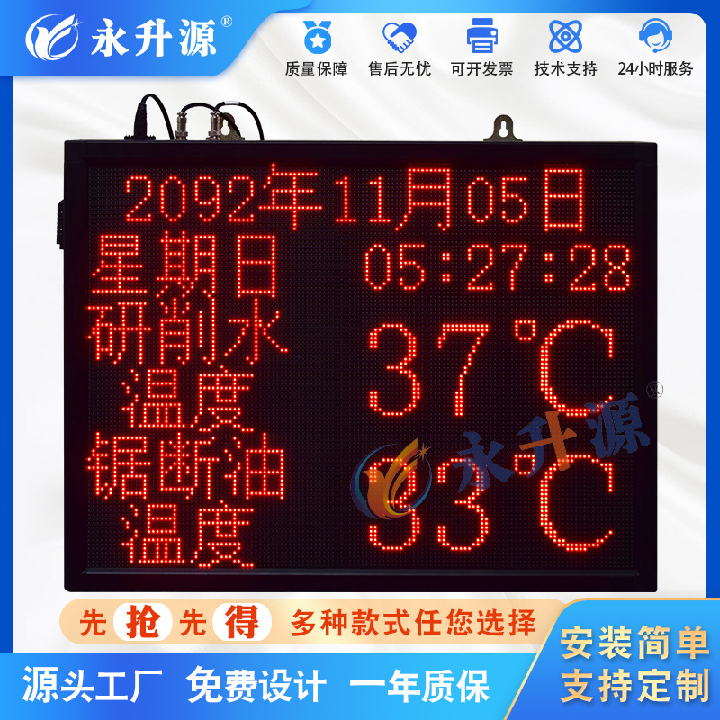 led��Ԫ�廷�������ʪ��PM2.5PM10��ع�������ʱ����ʾ��