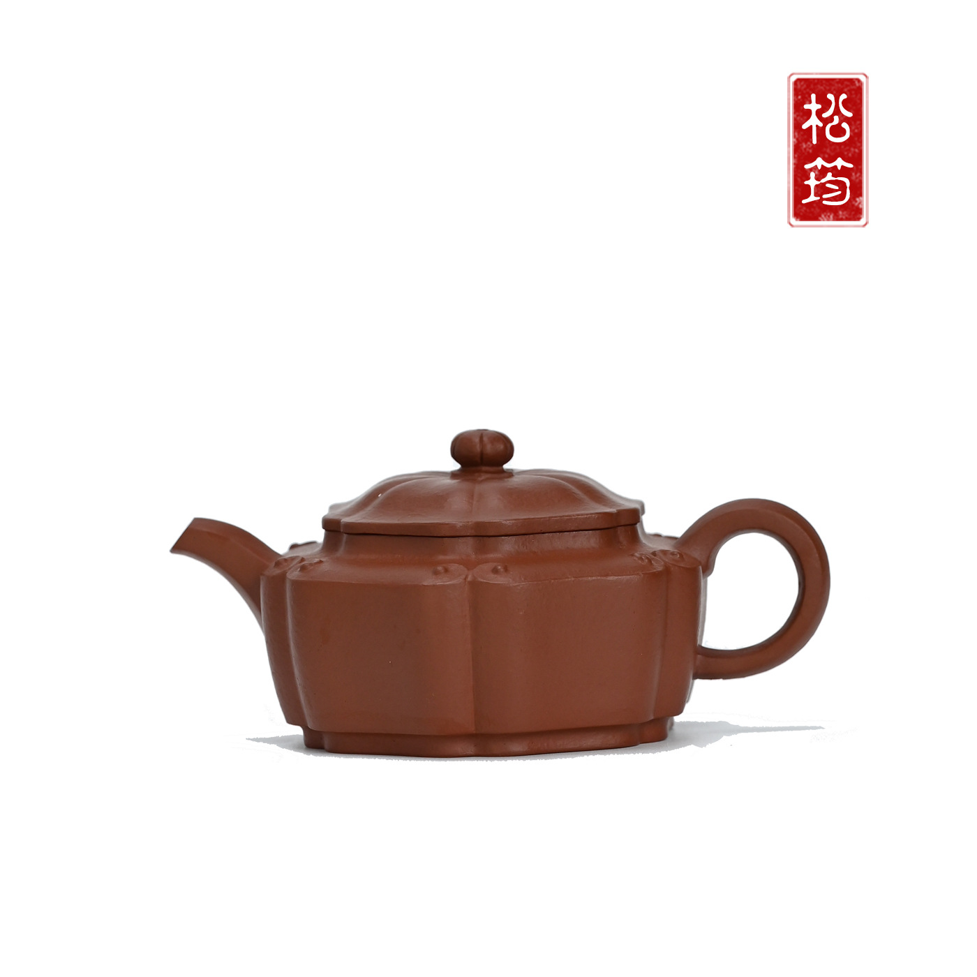 原矿大红袍纯手工六方筋纹国风光素自用宜兴紫砂壶功夫茶壶150ML