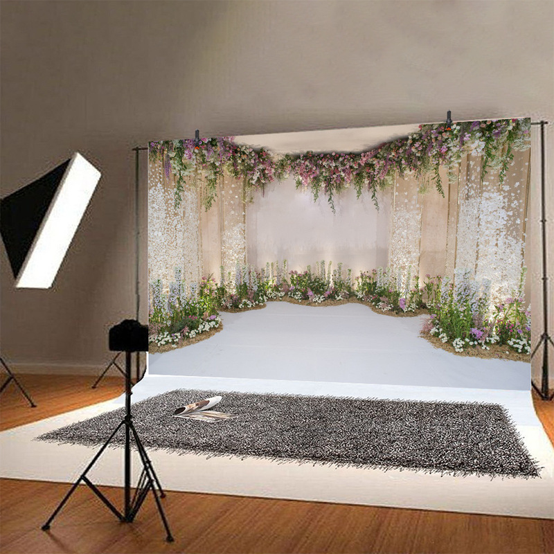 Wedding Backdrop Romantic Floral Anniversary Photography New Style Photo Material Photography Background Cloth Wedding Backdrop Romantic Floral Anniversary Photography New Style Photo Material Photography Background Cloth