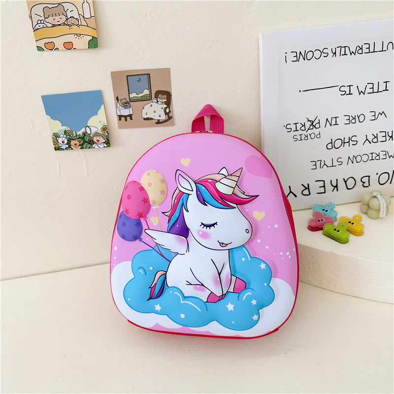 2024 nuevos niños de dibujos animados y niñas bebé Eva cáscara dura coreano lindo kindergarten mochila al por mayor