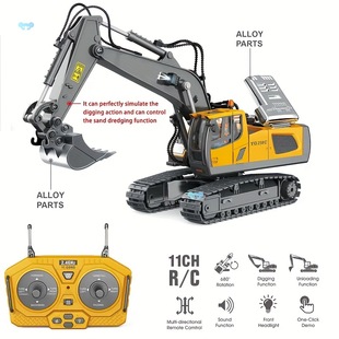Christmas Gift 1:20 Alloy Excavator 11 Channels 680 Excavator