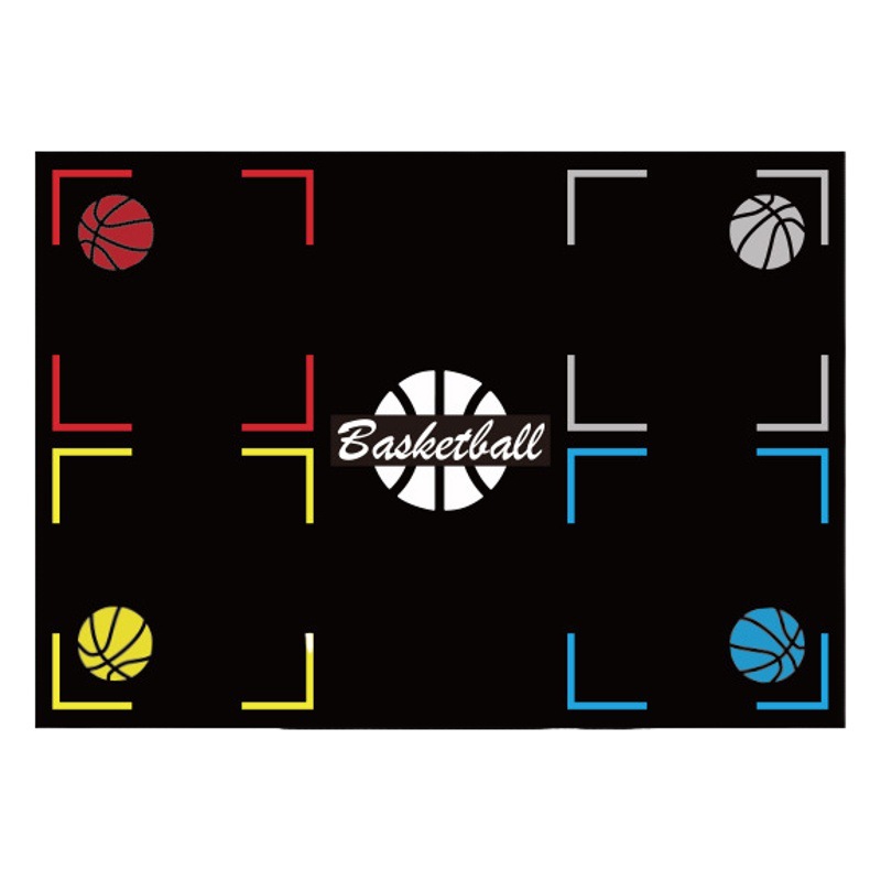 Ventas directas de la fábrica de goma baloncesto entrenamiento deportivo alfombra de piso cuadrado interior insonorizado aptitud física alfombra antideslizante