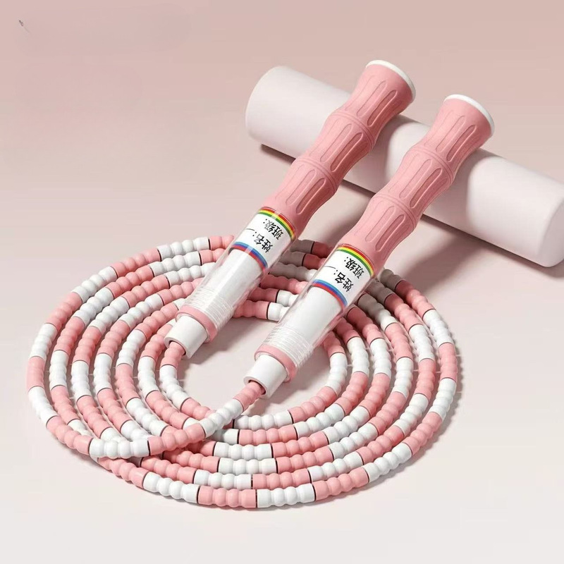 签名跳绳儿童专用幼儿园初学竹节绳小学生体育可调节批发儿童跳绳|undefined