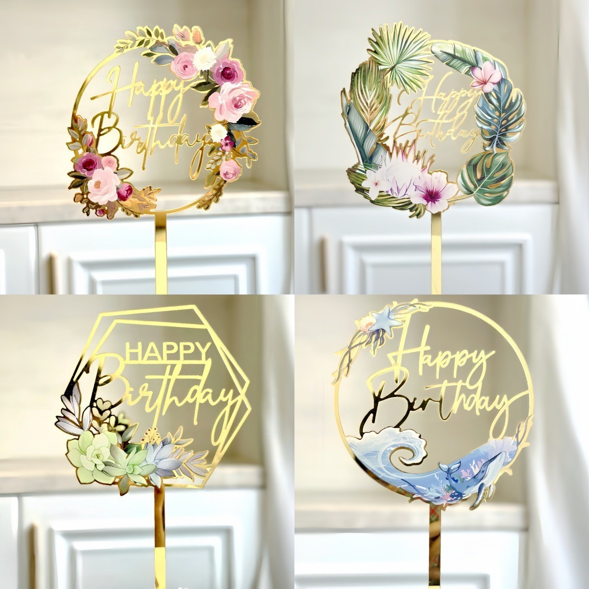 Cross -border INS Fengcai Yayli Cake Decoration Party Products…