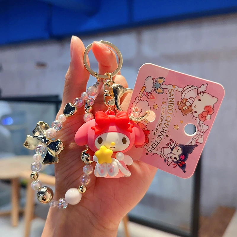 Плюшевый брелок Sanrio Hello Kitty, оригинал, мягкая подвеска 11×7.5 см, коллекционный талисман