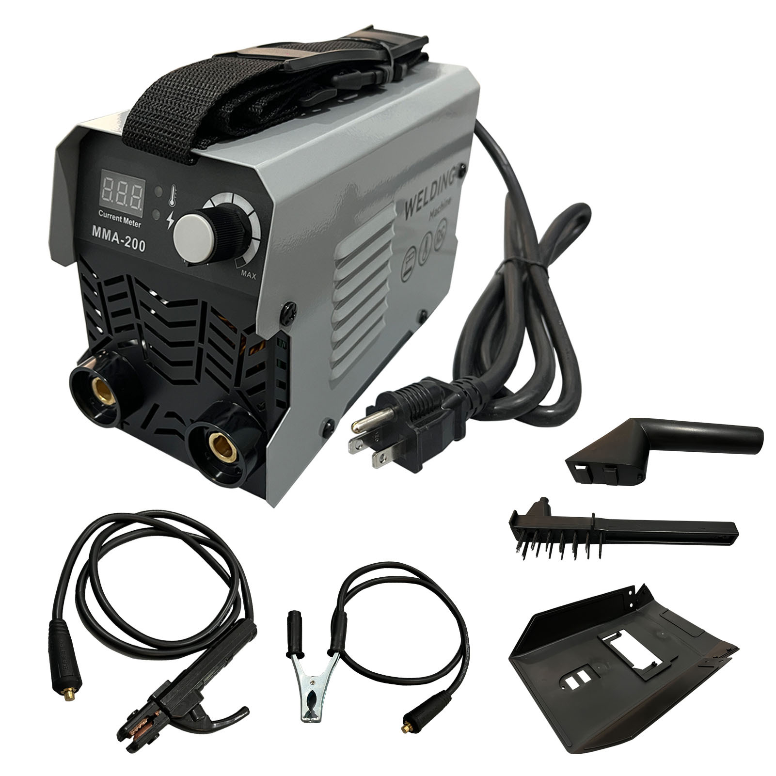 电焊机 MMA-200家用手持式电焊机220V110V点焊机小型铁壳手工焊机