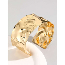 U 28641 Pleated Open Cuff Womens Bracelet �����濪��Ůʿ����