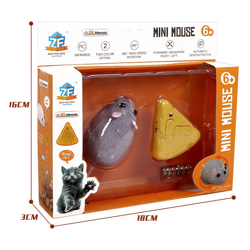 Simulación transfronteriza de infrarrojos eléctrico de control remoto de simulación de juguete de inducción ratón araña Cobra parodia truco de juguete