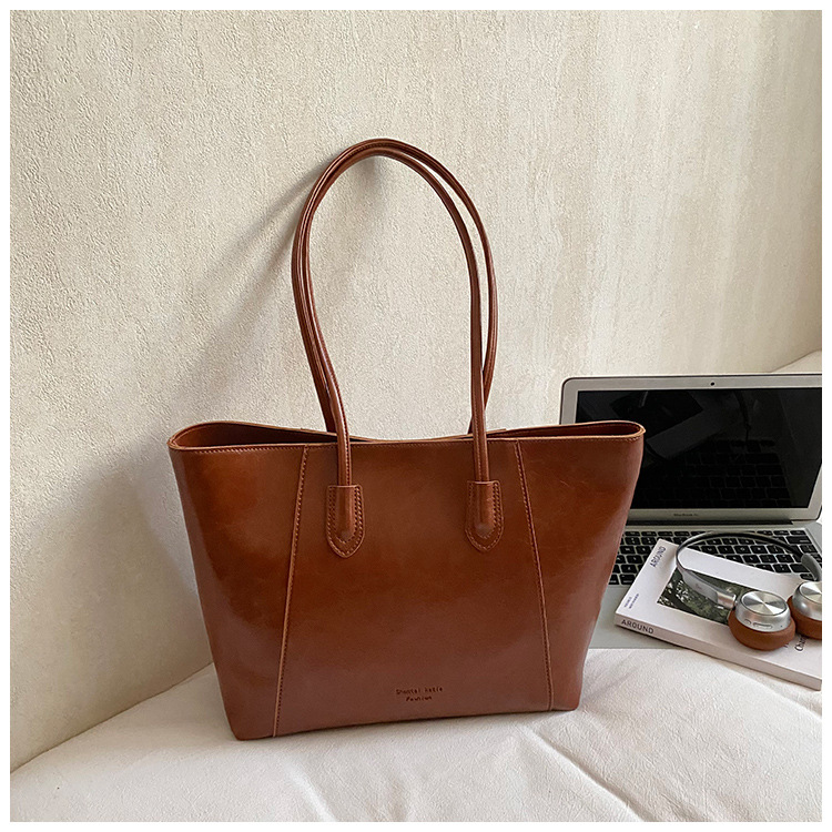 Bolso para mujeres 2025 nuevo estilo coreano retro bolso de hombro de alta humedad de moda de viaje al trabajo bolsa de gran capacidad