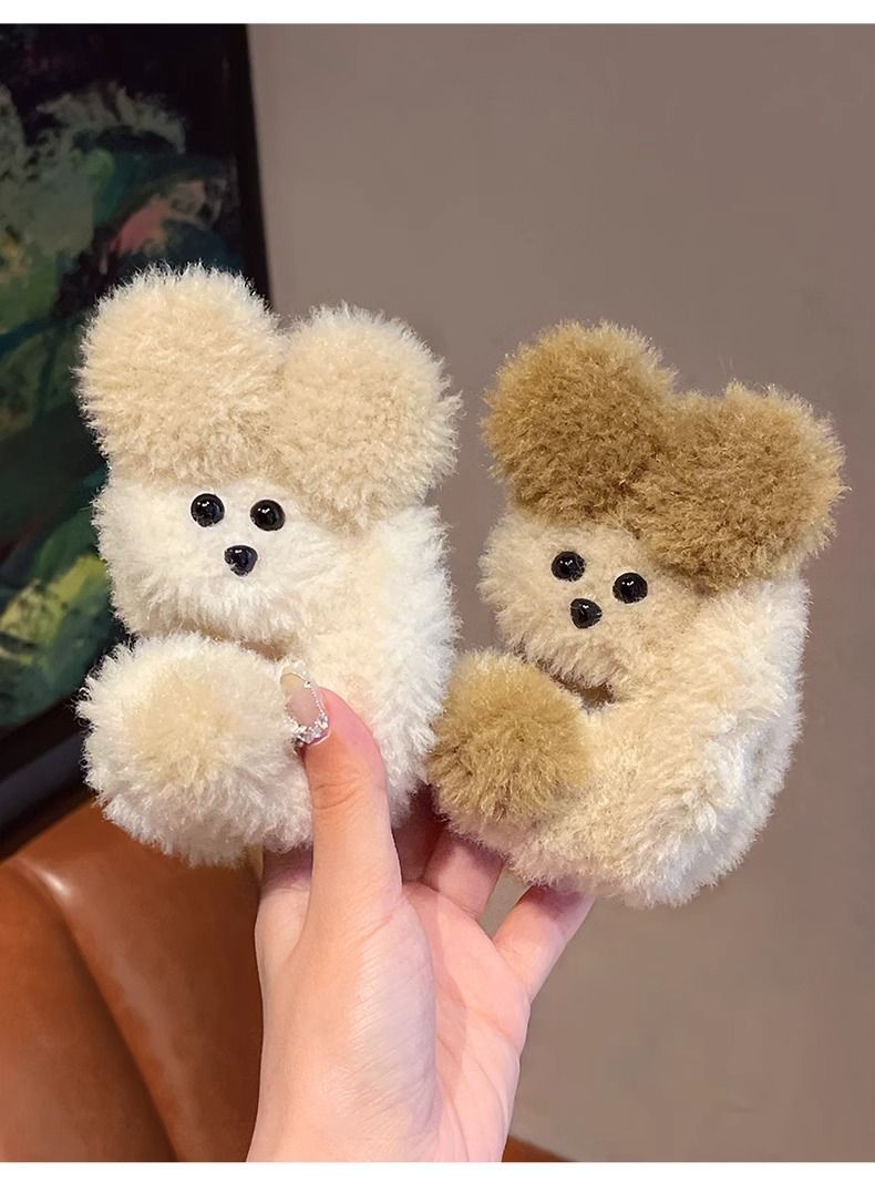 All Seasons Season Cute Sweet Women's Cartoon Color Block Plush Hair Claws