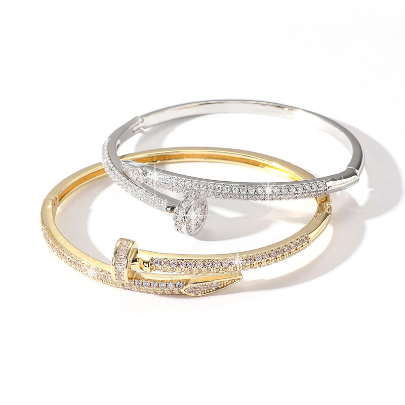 Korean Bracelet Copper Micro-inlaid Zircon Bracelet High-end Sense Exquisite Women's Bracelet Fashion Elegant Bracelet Accessories