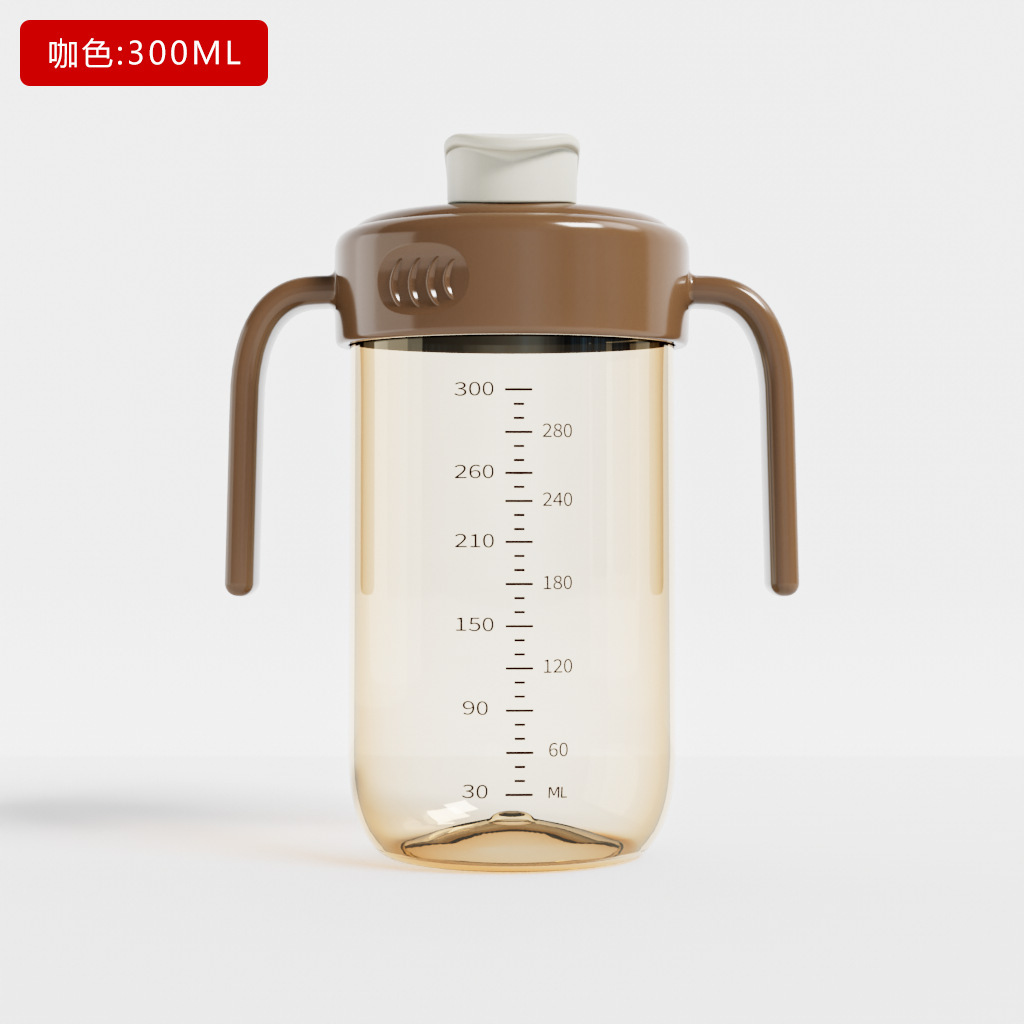 PPSU jardín de infantes taza de paja de bebida directa al por mayor bebés y niños pequeños taza de agua de caída de fabricación personalizada