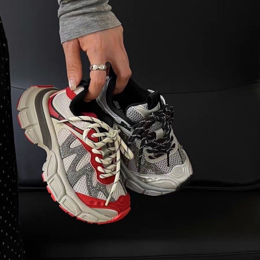 Zapatos de papá para niños zapatos deportivos para correr para niños primavera y otoño 2026 nuevos zapatos de red para niños grandes zapatos casuales transpirables para chicas