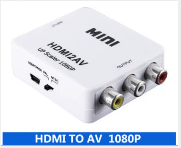 HDMI к AV конвертер HDMI к RCA конверсия 1080p мини HDMI к AV HD конверсия