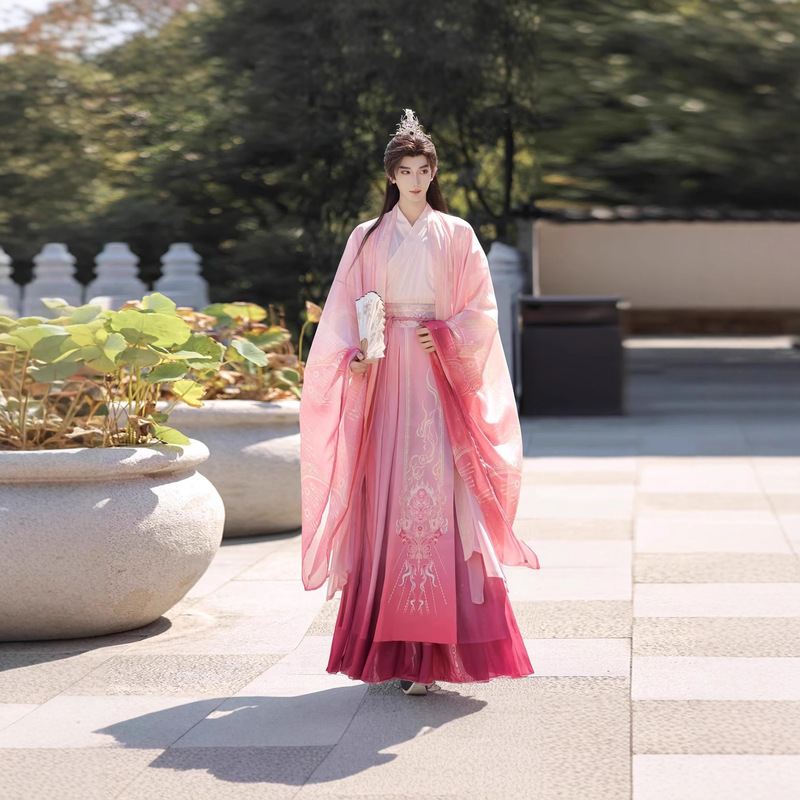 Original Hanfu 2026 New Style Wei-Jin Chinese Style Male and Female Couple Fairy Tale Film and Television Cosplay Costume, Ultra-Fairy Style, Ethereal Ancient Costume Original Hanfu 2026 New Style Wei-Jin Chinese Style Male and Female Couple Fairy Tale Film and Television Cosplay Costume, Ultra-Fairy Style, Ethereal Ancient Costume