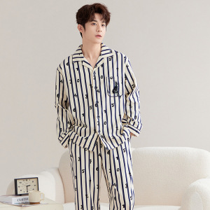 디지털 블루 & 화이트 스트라이프 남성 M865