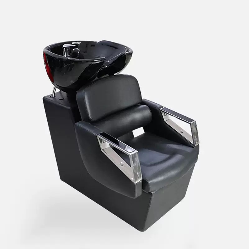 Exportación a salones de belleza europeos y americanos Silla de descarga rápida para sentarse Champú para sentarse Silla de champú Silla de estilo europeo conveniente