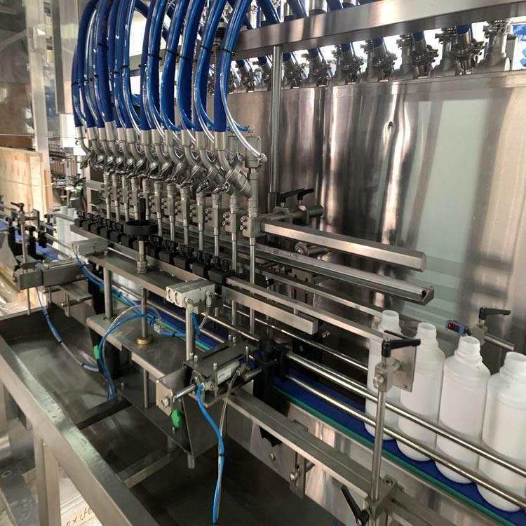全自动活塞式灌装机 农药旋盖机 直列活塞式液体灌装机灌装机械是