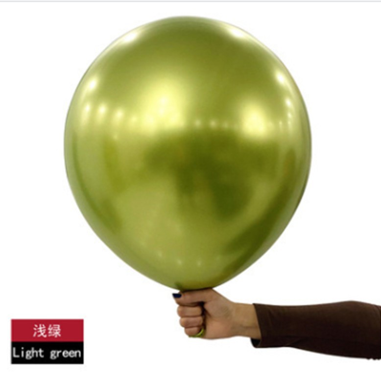 5 pulgadas 10 pulgadas 12 pulgadas 18 pulgadas shuai'an globo de látex metálico decoración de fiesta de boda globo de cromo metálico