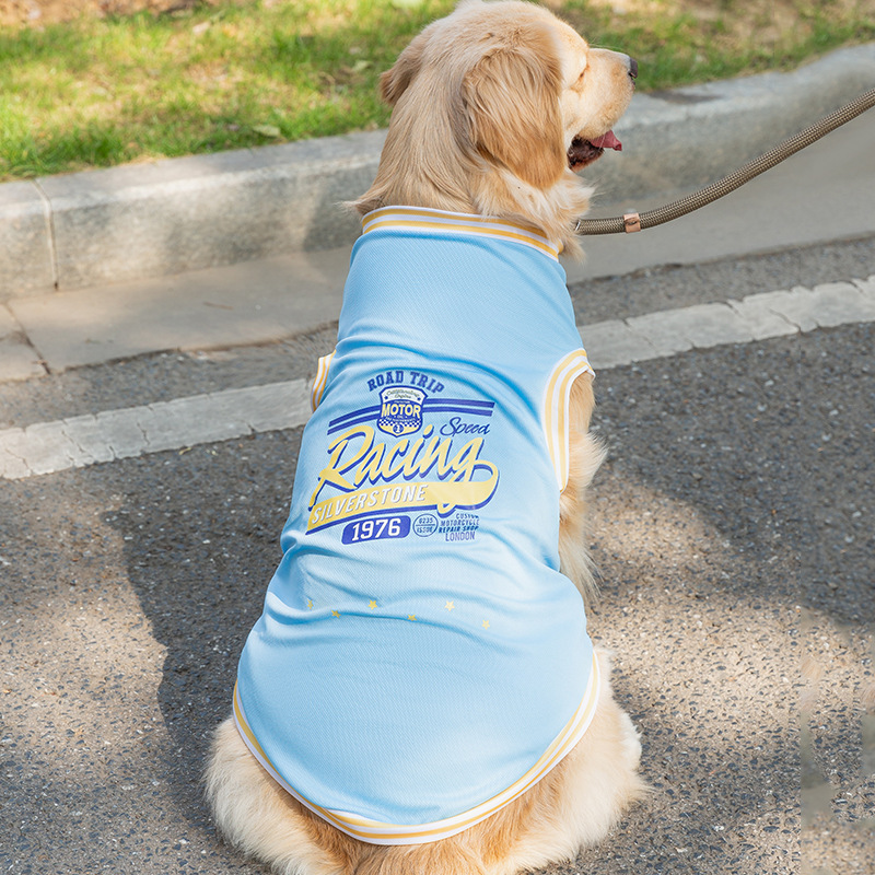 Chaleco de perro grande de primavera y verano Delgado transpirable ropa de dos patas mediano perro grande Golden Retriever Labrador ropa para perros mascotas