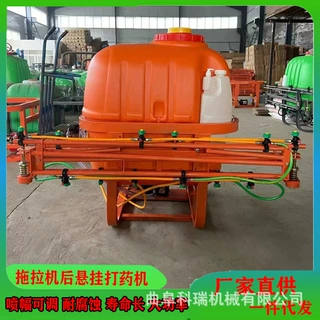 500升悬挂式喷杆喷雾机 折叠喷杆多喷头打药机 拖拉机后置喷药机
