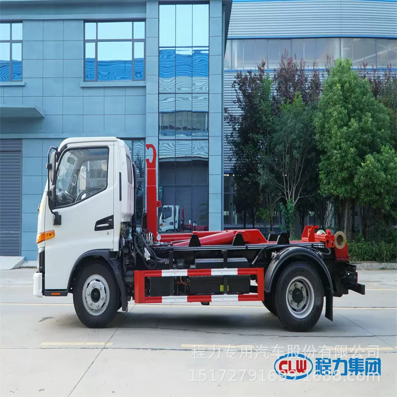 新能源纯电动江淮骏铃勾臂垃圾车 国六市政环卫垃圾清运车报价